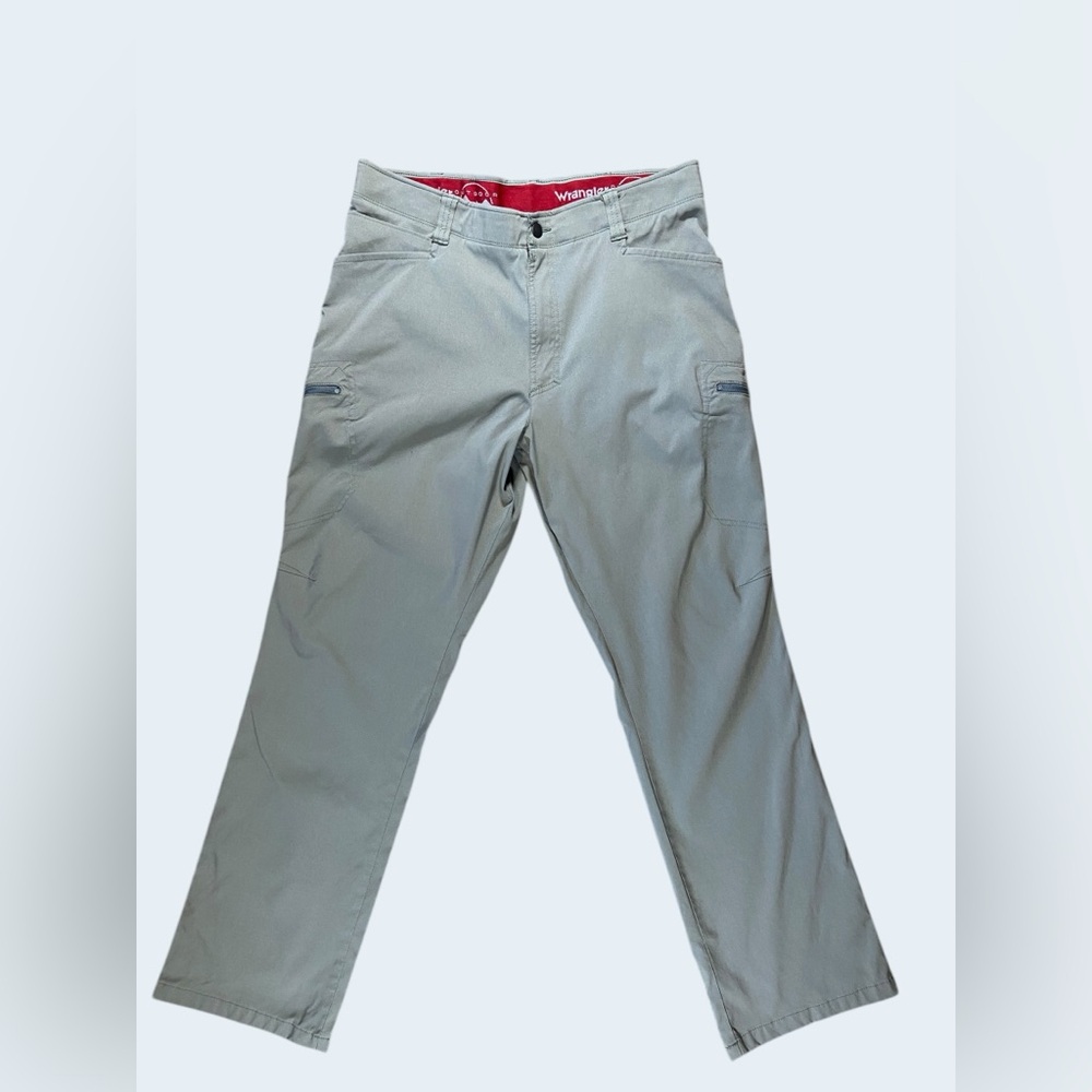 Wrangler Outdoor Performance Cargo Pants Mens 36x32 Flex Waist Light Olive